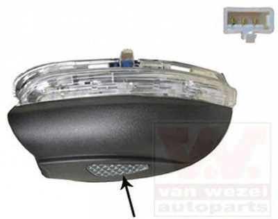 VAN WEZEL 5863917 -  Фонарь указателя поворота